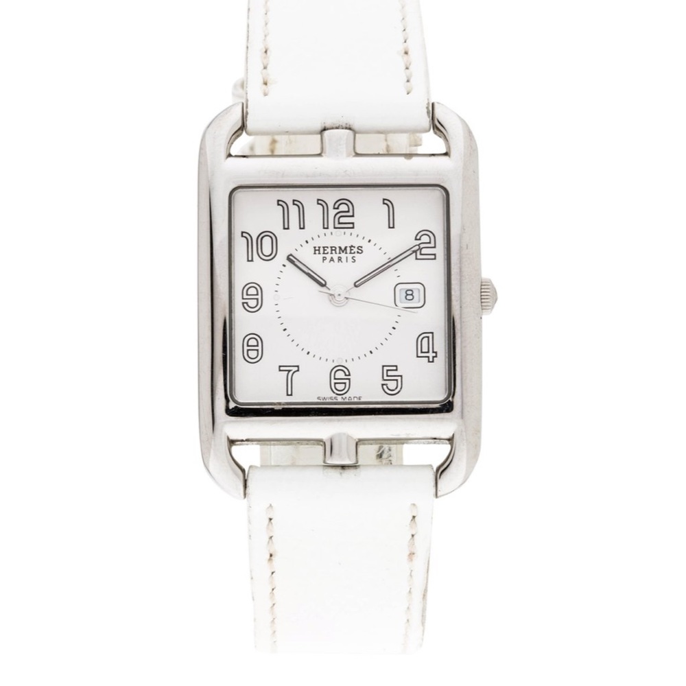 Vintage Hermès white wrap watch